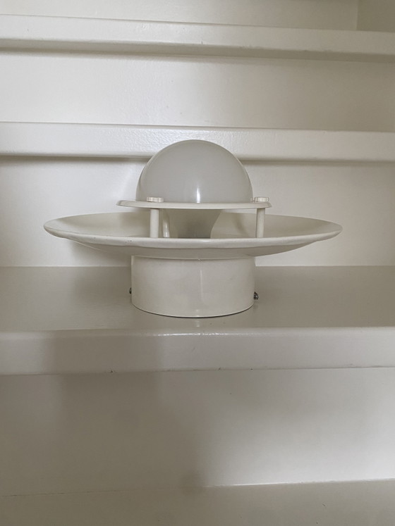 Lampada da parete/soffitto vintage in stile Space Age | Ikea | Anni '70 – Applique, Polyester, Metal (photo 3 of 12)