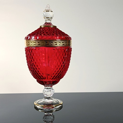 Secoloventesimo - Biscuit box - 24kt gold - Red golden candy box