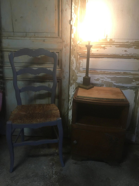 Table de chevet en chêne des années 1930/1940. – Tables de nuit, Vintage (photo 10 of 16)
