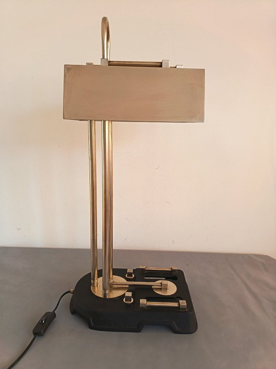 Image 1 of Lampe de table Bauhaus, prototype - Londres 1931. Design de Marcel Breuer ?