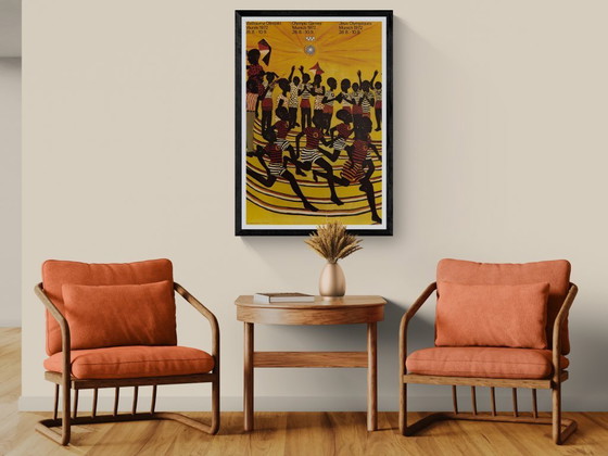 Image 1 of München 1972 – 1972 – Originele vintage Olympische poster van Ancent Soi – Mid-Century Modern – 84,1 x 59,4 cm A1
