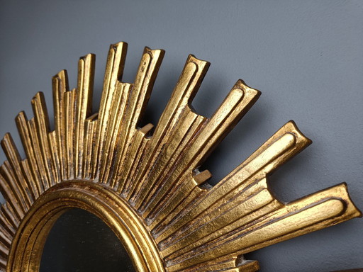 Vintage sunburst mirror, 1960s