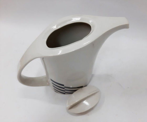 Image 1 of Brocca in porcellana bianca vintage, brocca con coperchio