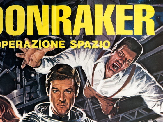 Image 1 of 🚀 Moonraker (Operazione Spazio) – 1979 – Póster italiano original XXL de 4-Fogli de Dan Goozee | 200x140cm | Italia 
