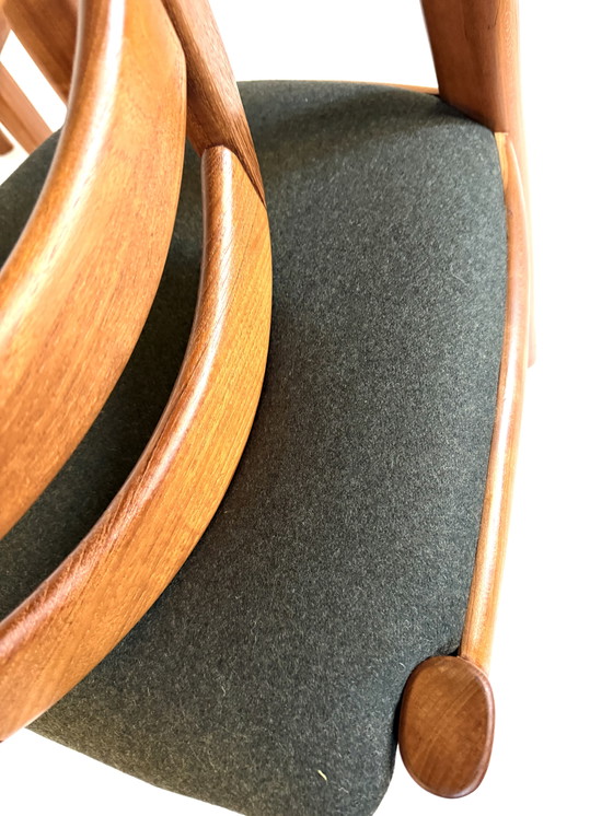 Image 1 of 6x sedie da sala da pranzo restaurate, Koefoeds Hornslet '80