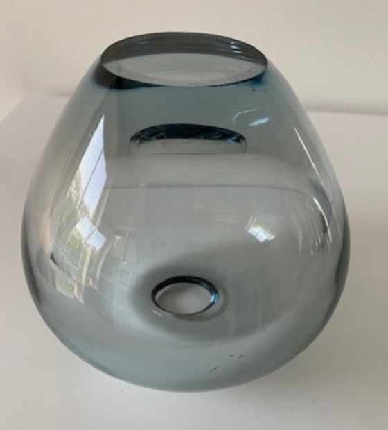 Image 1 of Holmegaard Denmark beautiful vase Rondo Per Lutken 1962