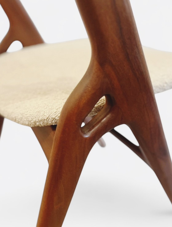 Image 1 of 4x Louis van Teeffelen Silla ASKA sillas de comedor bouclé