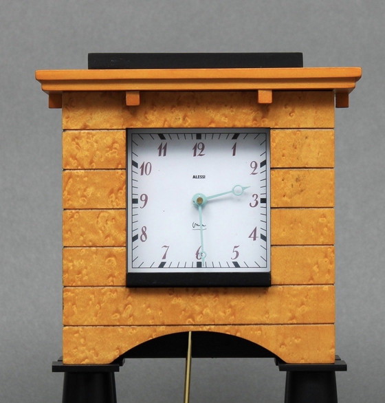 Image 1 of ALESSI MANTEL CLOCK TISCHUHR BY MICHAEL GRAVES MEMPHIS POSTMODERNE