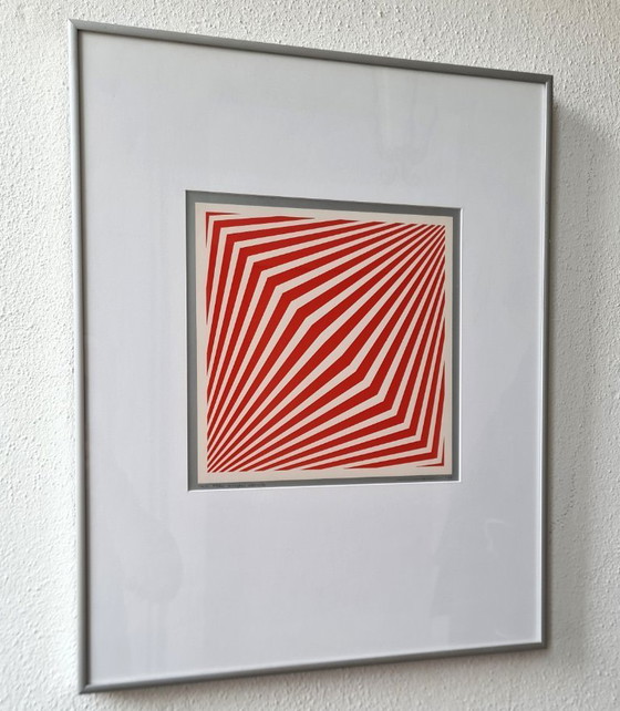 Image 1 of Serigrafia Op Art limitata di Dirk Huizer, 1976