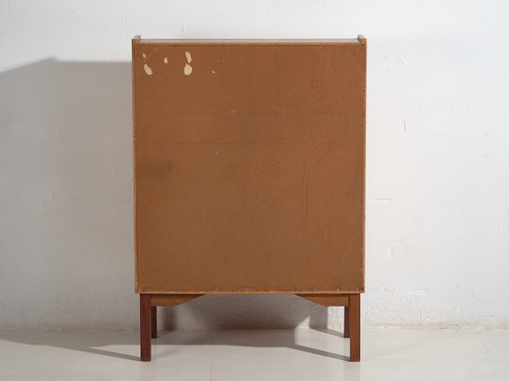 Bureau vintage (c.1960) #47, Bureaux, Bois, Métal, Marron, Scandinavian (photo 24 sur 24)