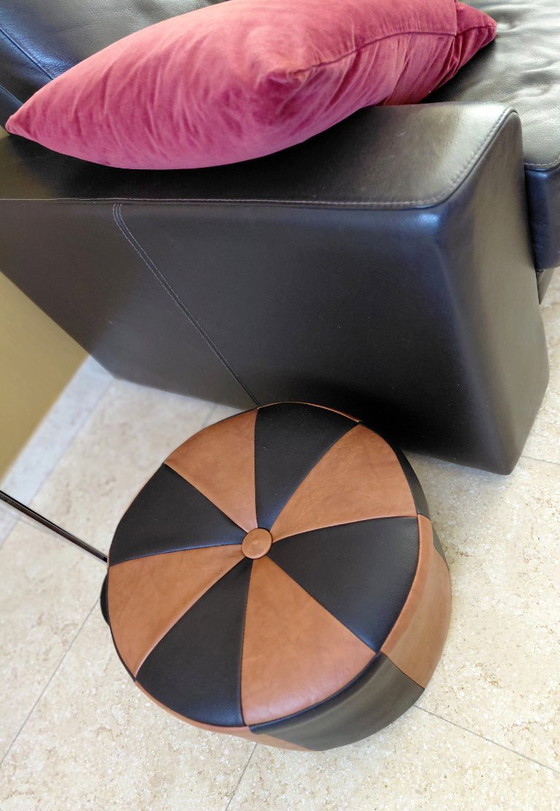 Meraviglioso pouf patchwork vintage anni settanta! – Vintage Amore, Poggiapiedi e pouf, Skai (photo 2 of 8)