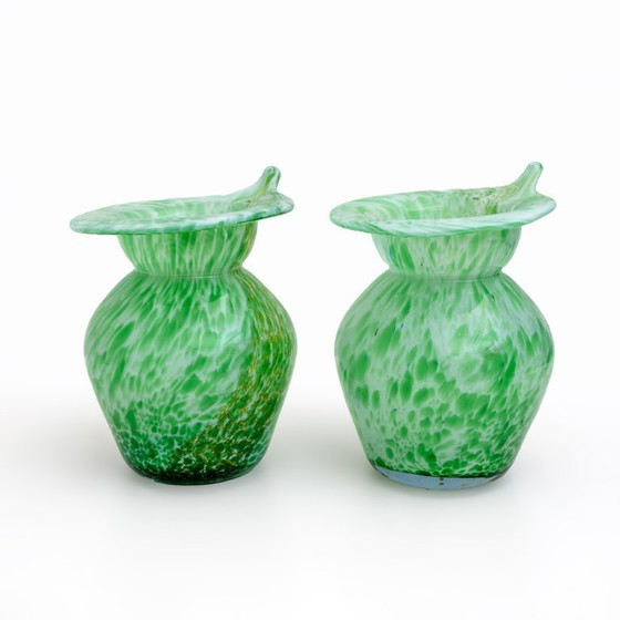 Image 1 of Pair of Murano Glass Vases - Calle - 90's - Made in Italy