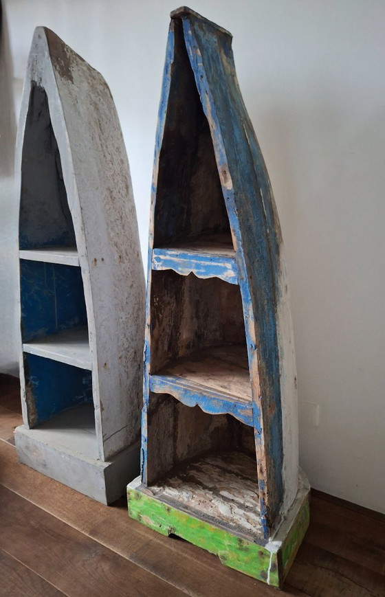 Image 1 of Armoire de bateau en bois de teck recyclé 150 cm