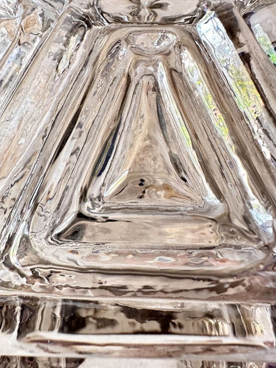 Image 1 of Vintage pair of Wila textured glass wall lamps