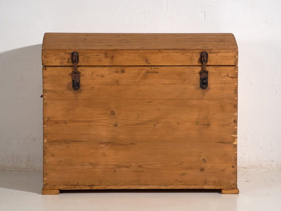 Baúl antiguo de madera maciza (c.1920) #16, Armarios de almacenamiento, Marrón, Rustic (foto 24 de 40)