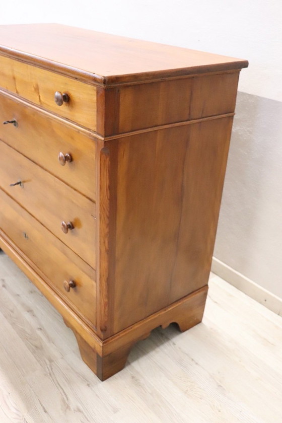 Image 1 of Antique Wooden Chest Of Drawers, Late 19Th Century