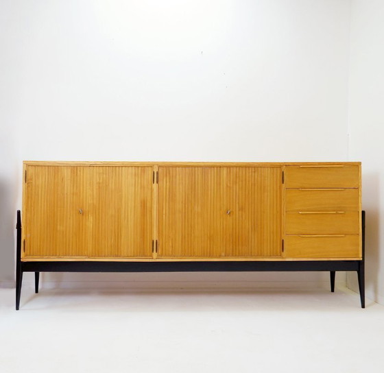 Image 1 of Credenza Alfred Hendrickx con quattro ante e quattro cassetti (c.1956)