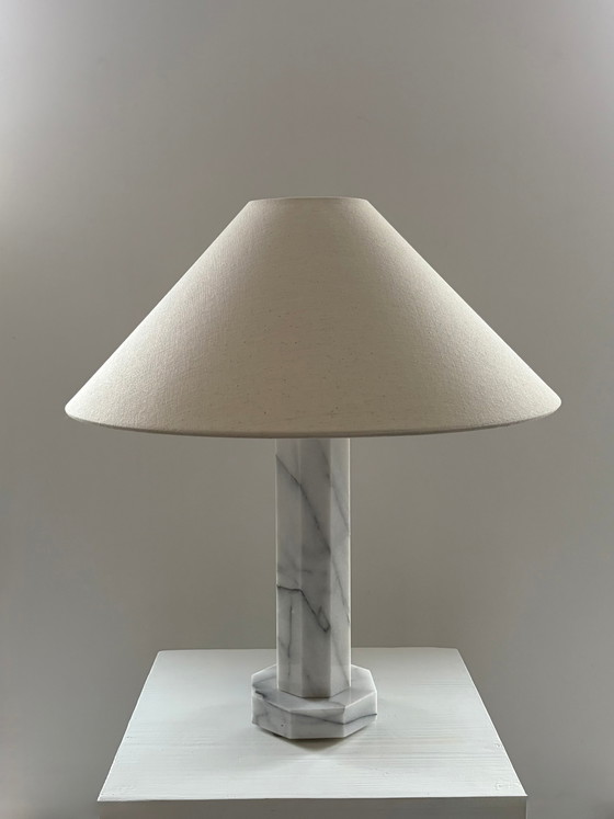 Lampe vintage avec base en marbre (photo 3 of 6)