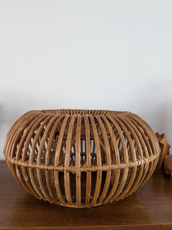 Image 1 of Mid-century organic rattan pouf/ottoman by Franco Albini

Italy, 1950s