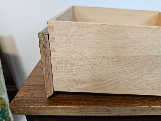 Scrivanie con piano in legno e cassettiera, Metallo, Marrone, Mid Century Modern (foto 6 di 8)