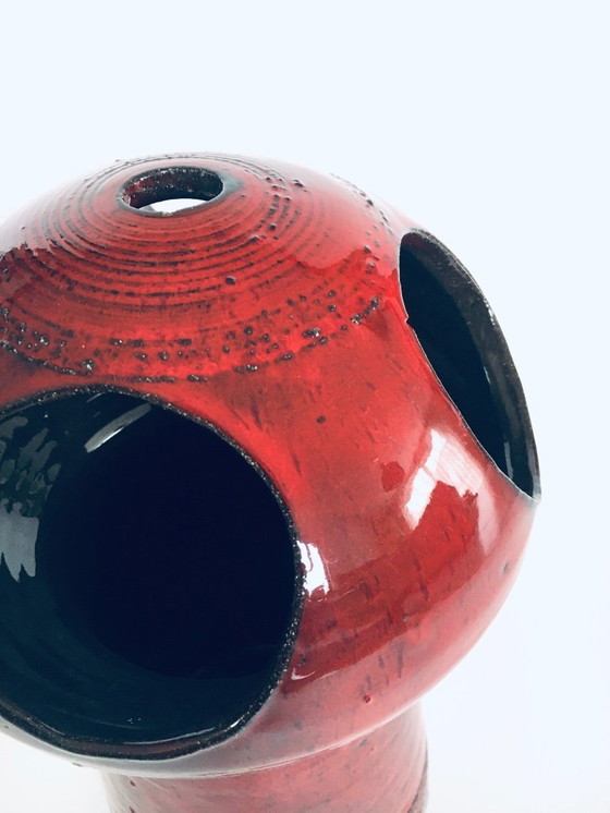 Image 1 of Jarrón de torre de Art Pottery Studio, diseñado por Emiel Laskaris para Perignem Studios, Bélgica, década de 1960.