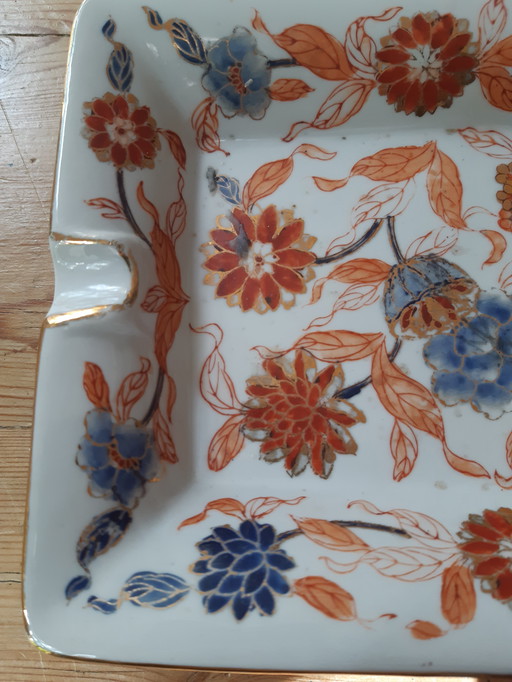 Antique hand-painted ashtray Imari porcelain Japanese