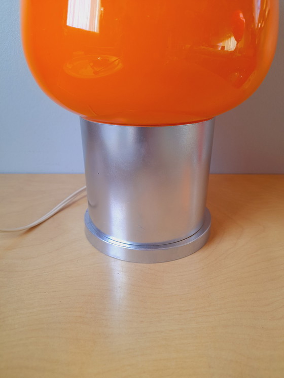 Image 1 of Lampe space age en opaline orange 1970