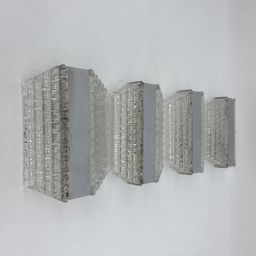 Satz von 4 kaiser Leuchter Wandlampen / Wandleuchter , 1970er Jahre Deutschland