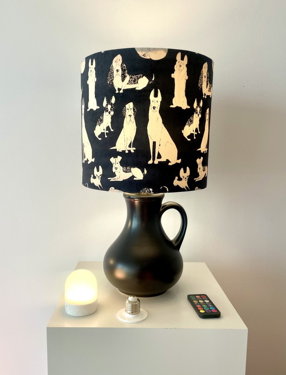 Upcycled Table lamp from original Dümler & Breiden Vase - 60s – Dümler & Breiden - West German Pottery, Brass (photo 4 of 13)