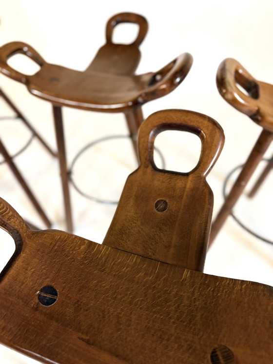 Image 1 of 8 sgabelli da bar vintage Marbella, Conoform anni '60