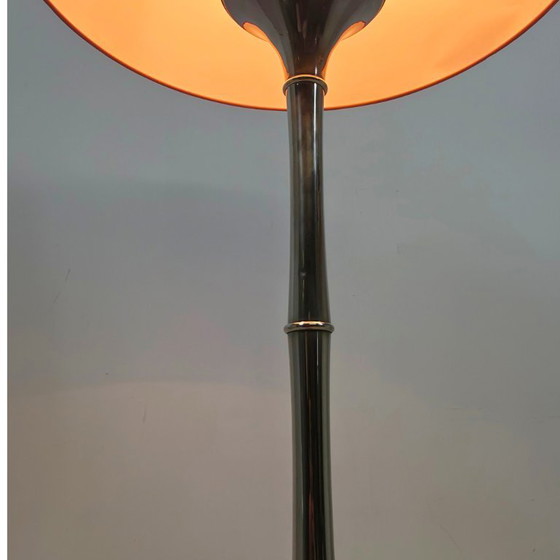 Ingo Maurer ML1F Lampadaire Bambou Années 60 Mid Century Chrome (photo 4 of 7)