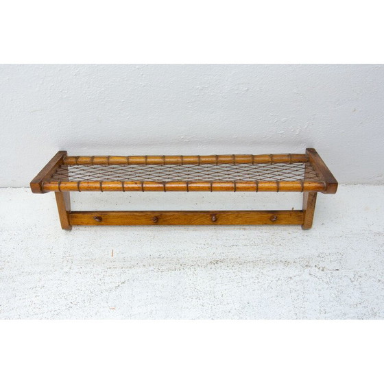 Image 1 of Vintage beech wood wall shelf by Krásná Jizba, Czech 1960