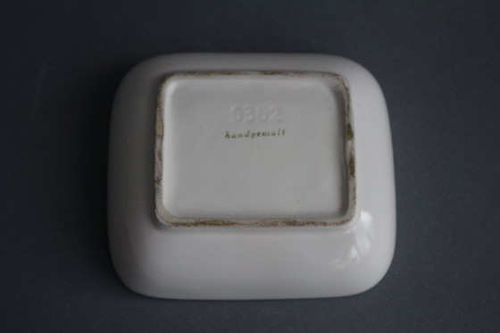 Image 1 of Piccola ciotola vintage in ceramica, dipinta a mano con 2 pesci