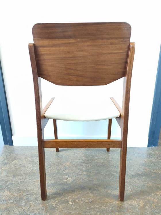 1 Stoel Deens Design Jaren '60 – Eetkamerstoelen, Wood, Skai (photo 4 of 6)