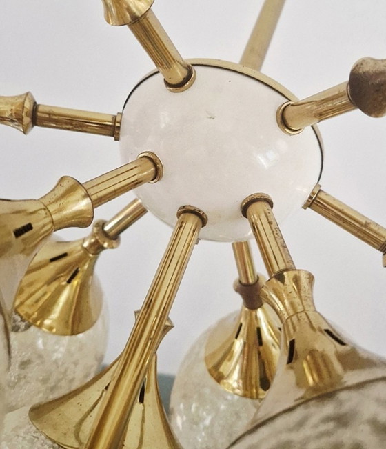 Image 1 of Vintage Kaiser Leuchten chandelier - Sputnik 70s