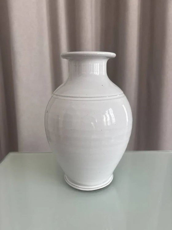 Vintage Vase Made of Hand-Turned Ceramic – Artisan (photo 3 of 8)