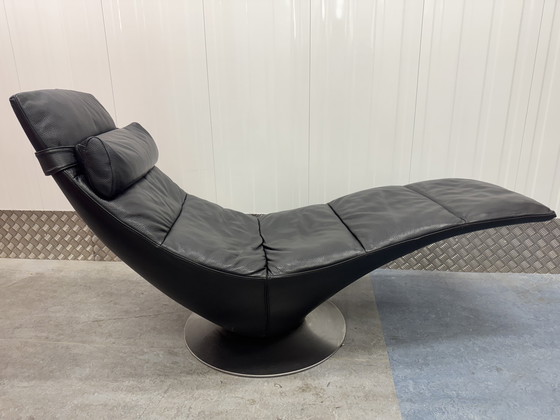 Image 1 of Italiaans design Natuzzi Lederen stoel loungestoel fauteuil