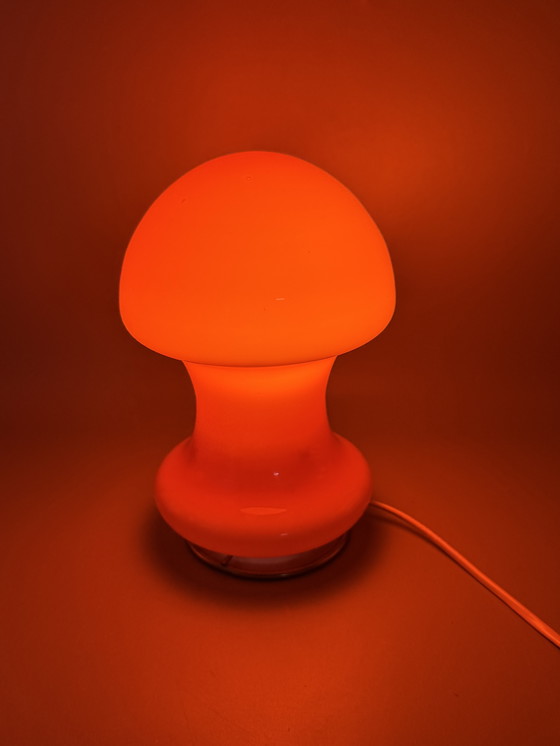 Image 1 of Orange mushroom lamp in Space Age style