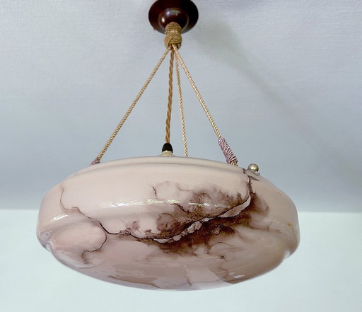 Art Deco Glass Pendant Light