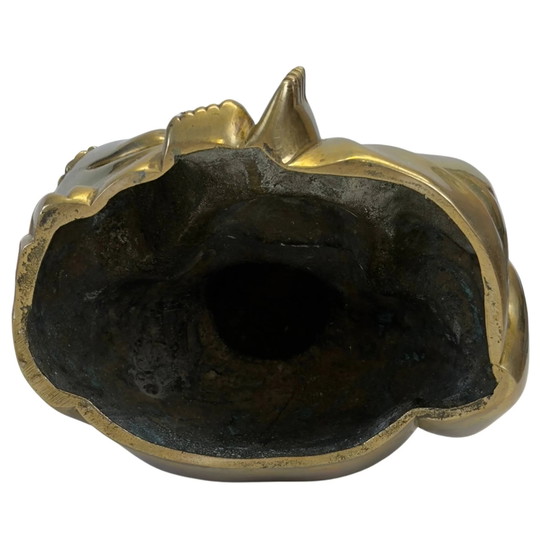 Budai de bronce antiguo — Finales de la dinastía Qing (circa 1880–1912) – Esculturas, Bronze, Brass (photo 10 of 11)
