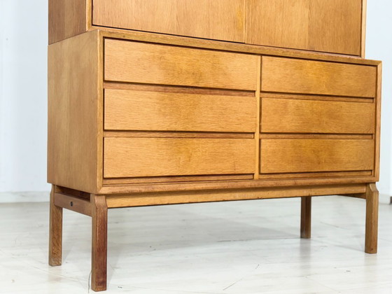 Image 1 of Vintage classic: IKEA MTP storage cabinet / shelf / highboard / sideboard – oak – design Marianne Richter