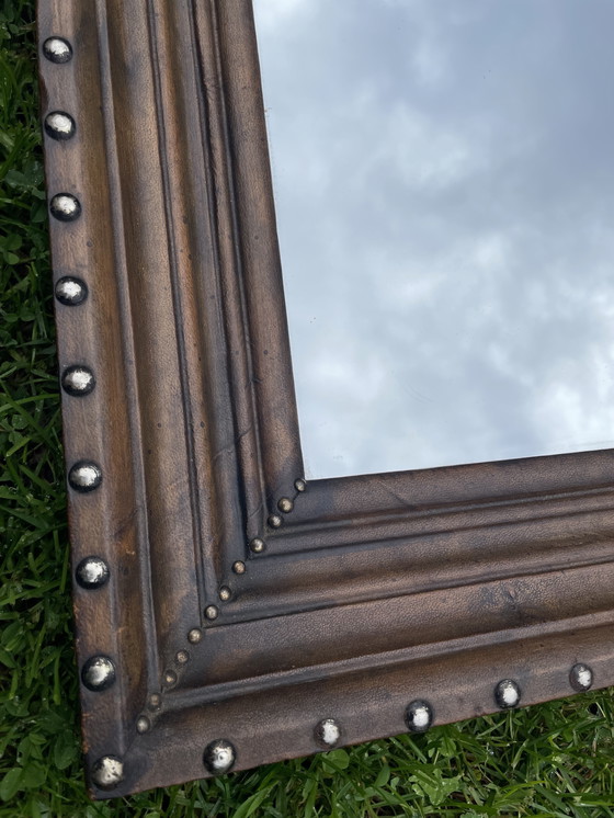 Image 1 of Leren spiegel