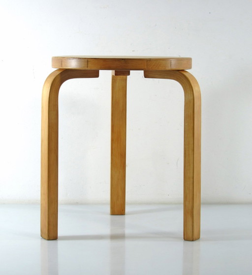 Tabouret Alvar Aalto vintage en contreplaqué Artek 60