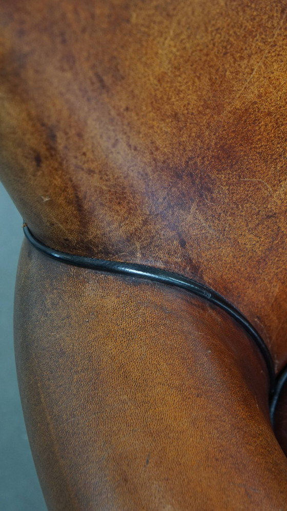 Image 1 of Klassieke schapenleren armchair