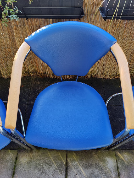 Image 1 of Design vintage classique | Pièce de collection des années 90 | Bois véritable et chrome