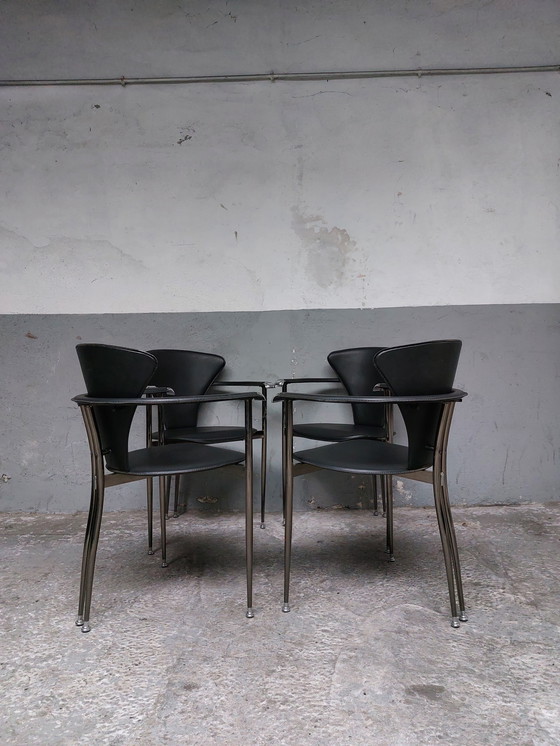 Image 1 of  4 x arrben dining chairs