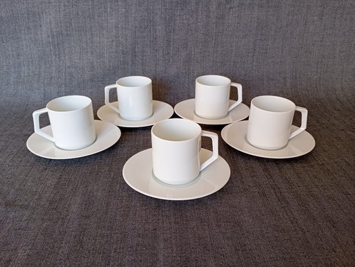 Tasses à moka en porcelaine Manufacture Royale (Limoges)