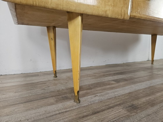 1950s maple chest of drawers with a marble top – Wood (photo 20 of 23)
