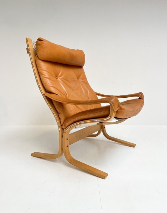 Image 1 of Fauteuil Siesta avec repose-pieds, conçu par Ingmar Relling pour Westnofa, années 1970