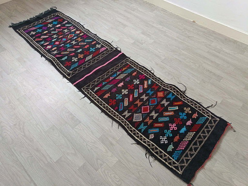 Kilim de corredor bereber hecho a mano